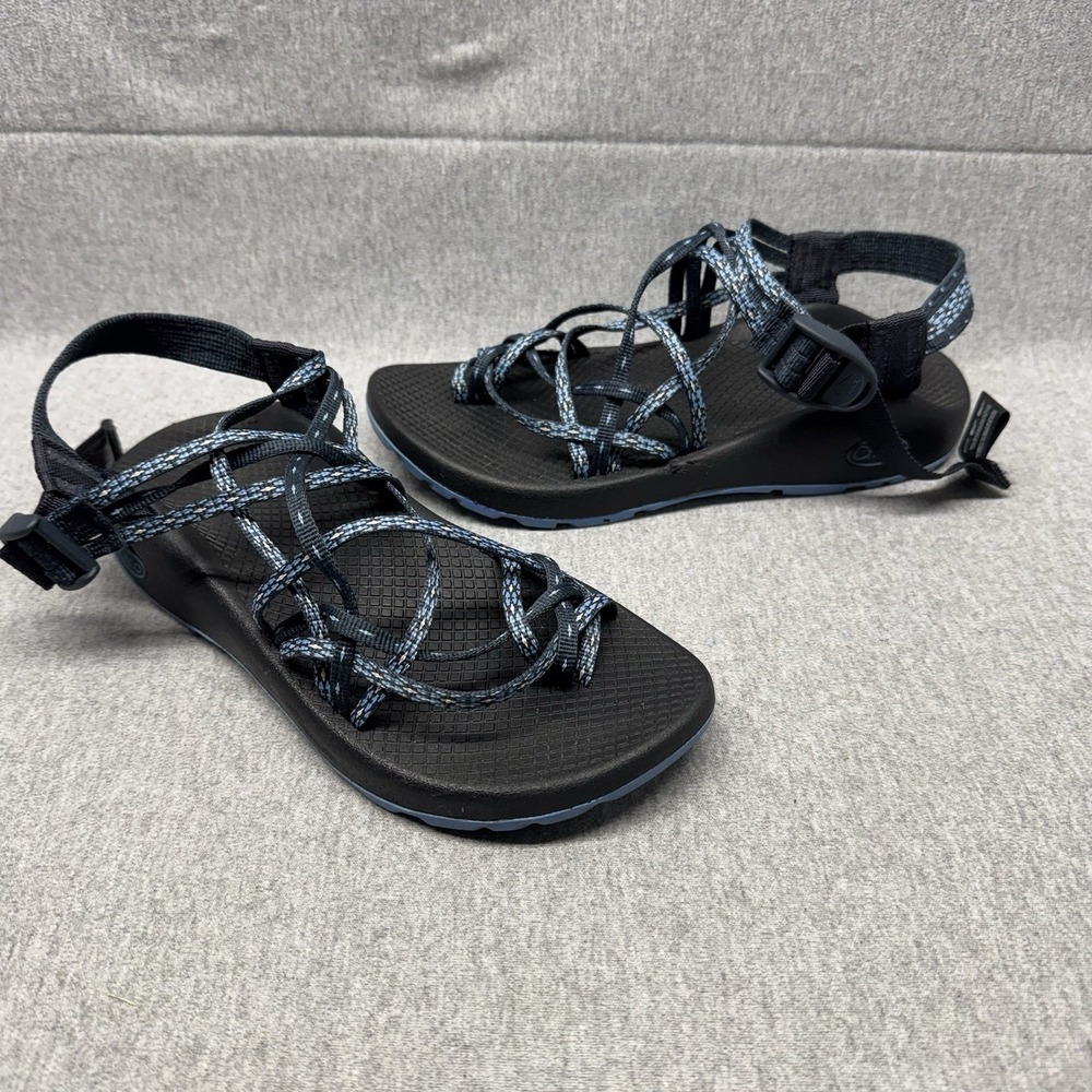 Chaco ZX3 Classic Sport Sandals Womens 7 Blue, Multi-Strapped, Toe Loop J106588